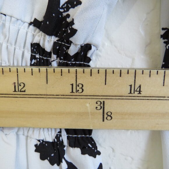 SHEIN* Women's Long Sleeve Cros body V-Neck Smock Waist Maxi Floral Dress~Medium - Picture 10 of 13